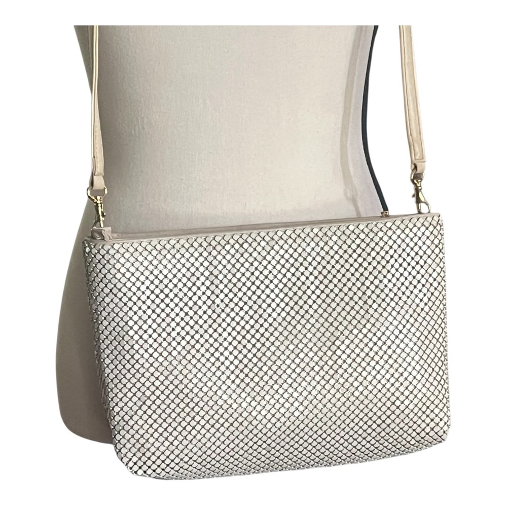 Whitting and Davis Metal Mesh Clutch Crossbody Handbag - Picture 2 of 10